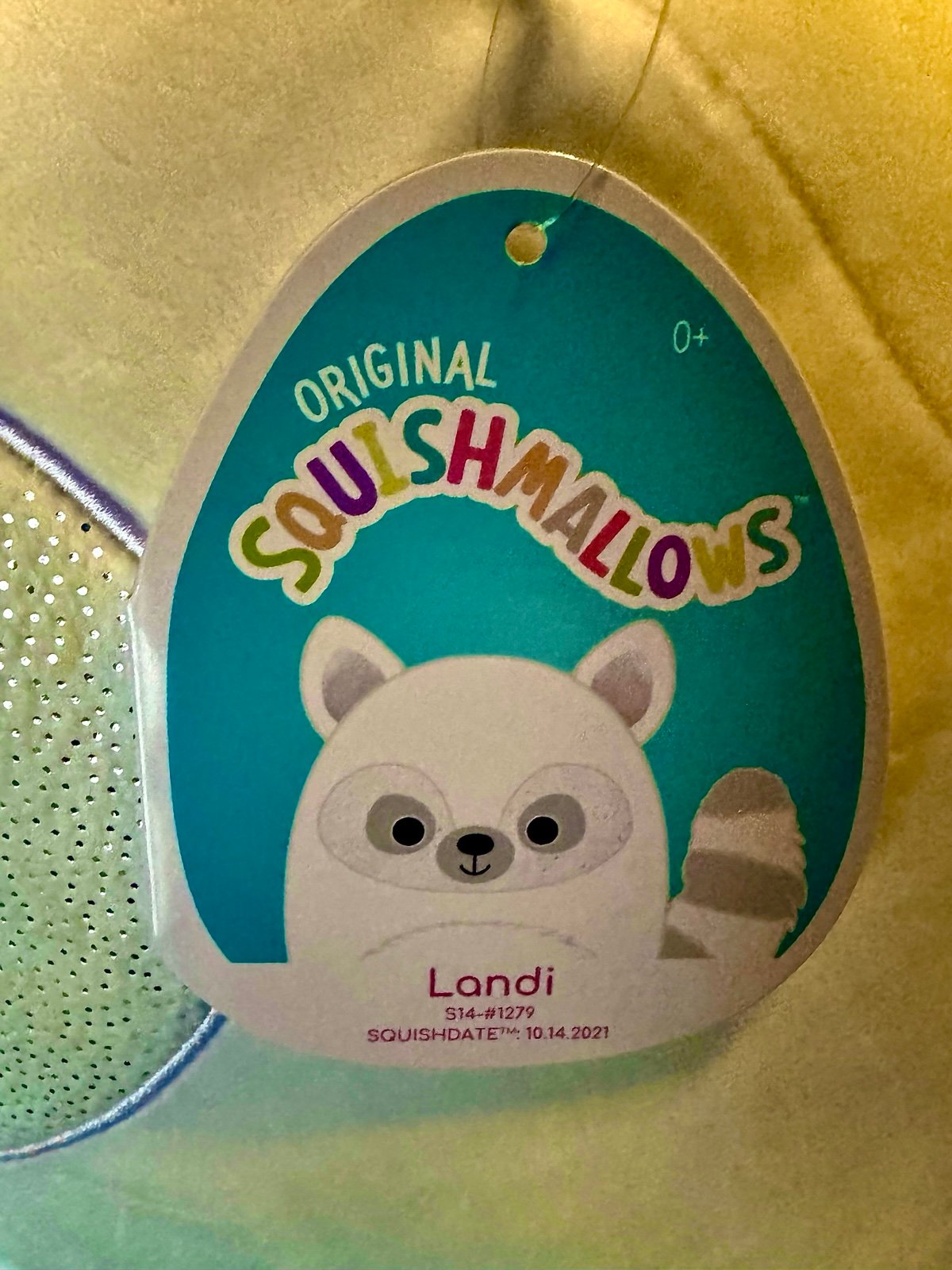 Kandi the Squishmallows 12” white lemur , see description for accurate 
