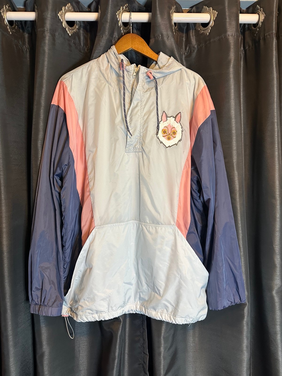 Studio Ghibli Princess Mononoke San Color Block Anorak Jacket BoxLunch - XL