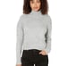 Free People Bradley Textured Popcorn Knit Turtleneck Sweater in Light Grey Sz XS