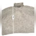 Free People Bradley Textured Popcorn Knit Turtleneck Sweater in Light Grey Sz XS