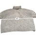 Free People Bradley Textured Popcorn Knit Turtleneck Sweater in Light Grey Sz XS