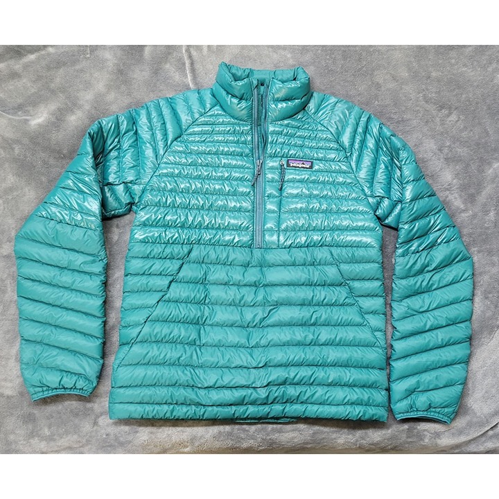 Patagonia Size XS Mens Alplight Down Green Pull Over Light Wait Puff Jacket ch2