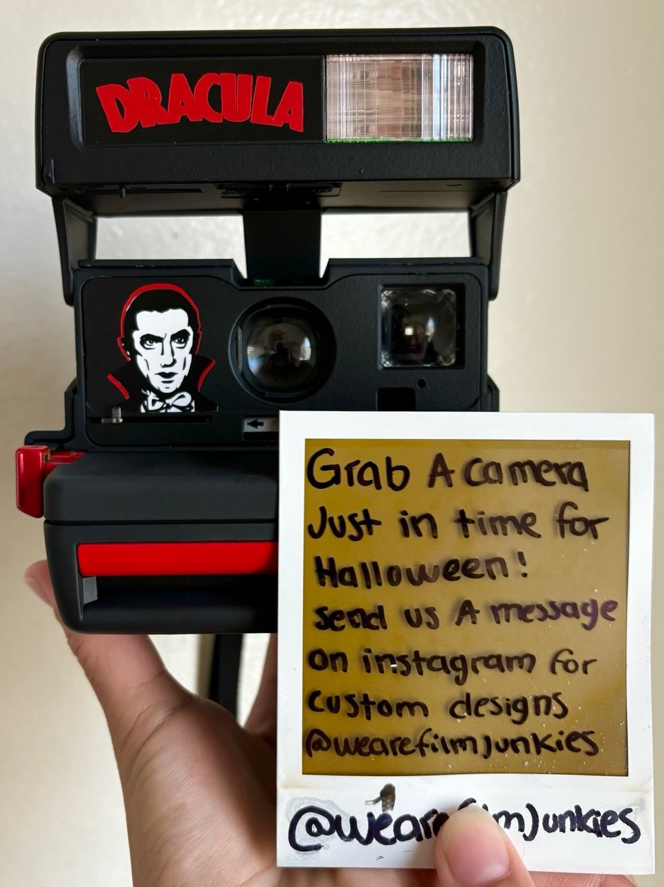 Dracula Polaroid camera