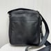 Coach Men's Black Pebbled Leather Flight Crossbody Bag