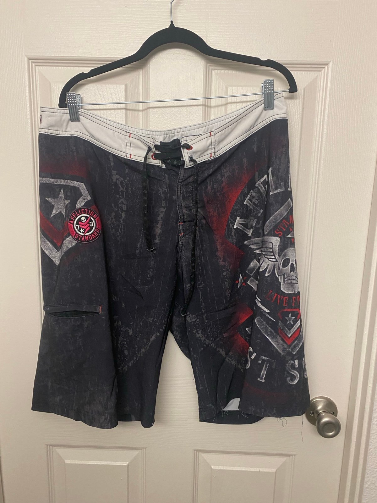 Vintage affliction pool shorts