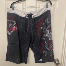 Vintage affliction pool shorts