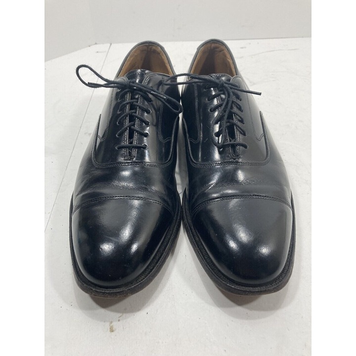 JOHNSTON & MURPHY Optima Men’s Size 8 D/B Black Cap Toe Oxfords Dress Shoes
