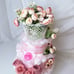 Flowers Diaper Cake, Basket of Flowers Cake