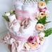 Flowers Diaper Cake, Basket of Flowers Cake