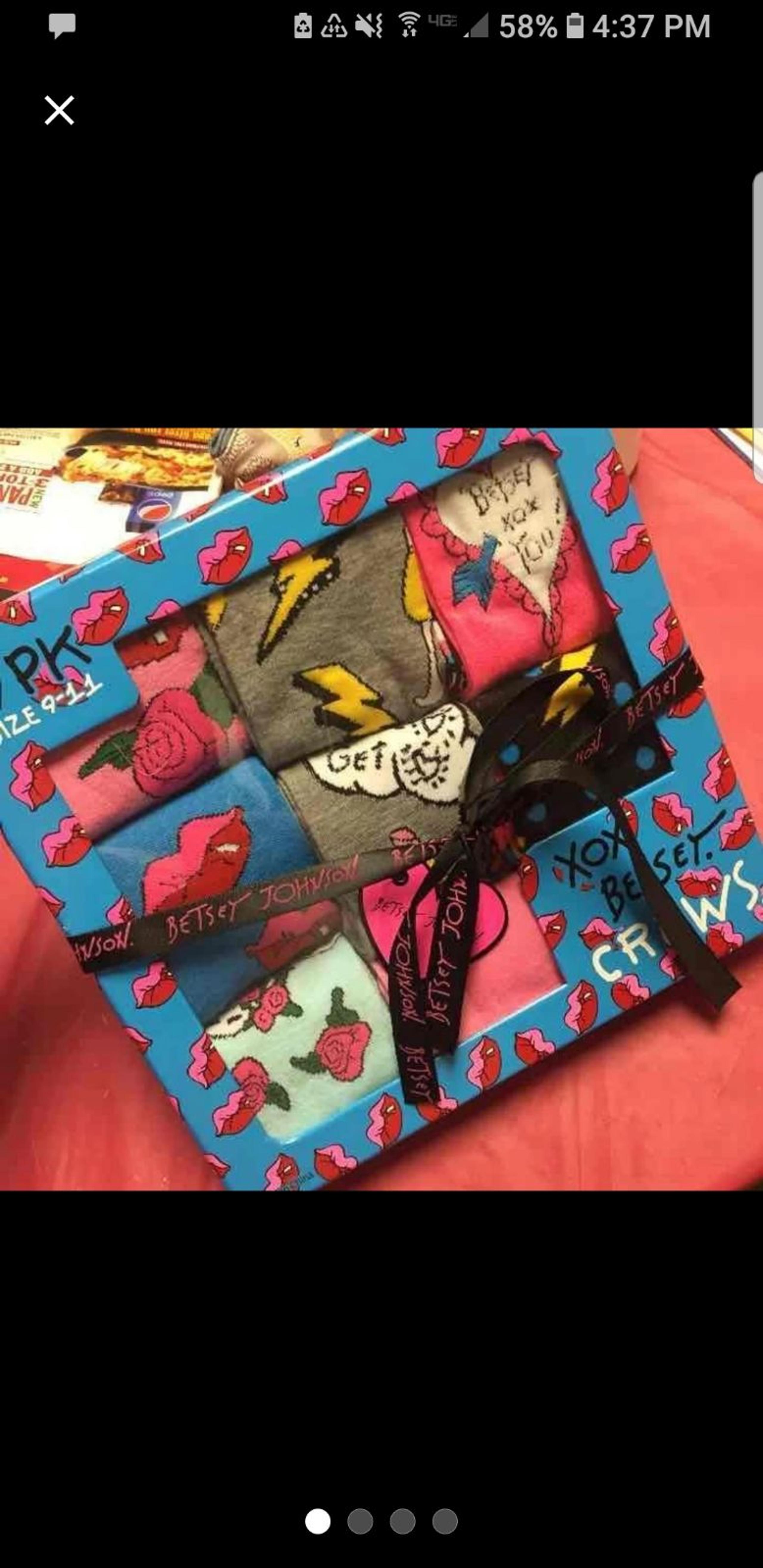 Betsey Johnson Crew Sock Giftset