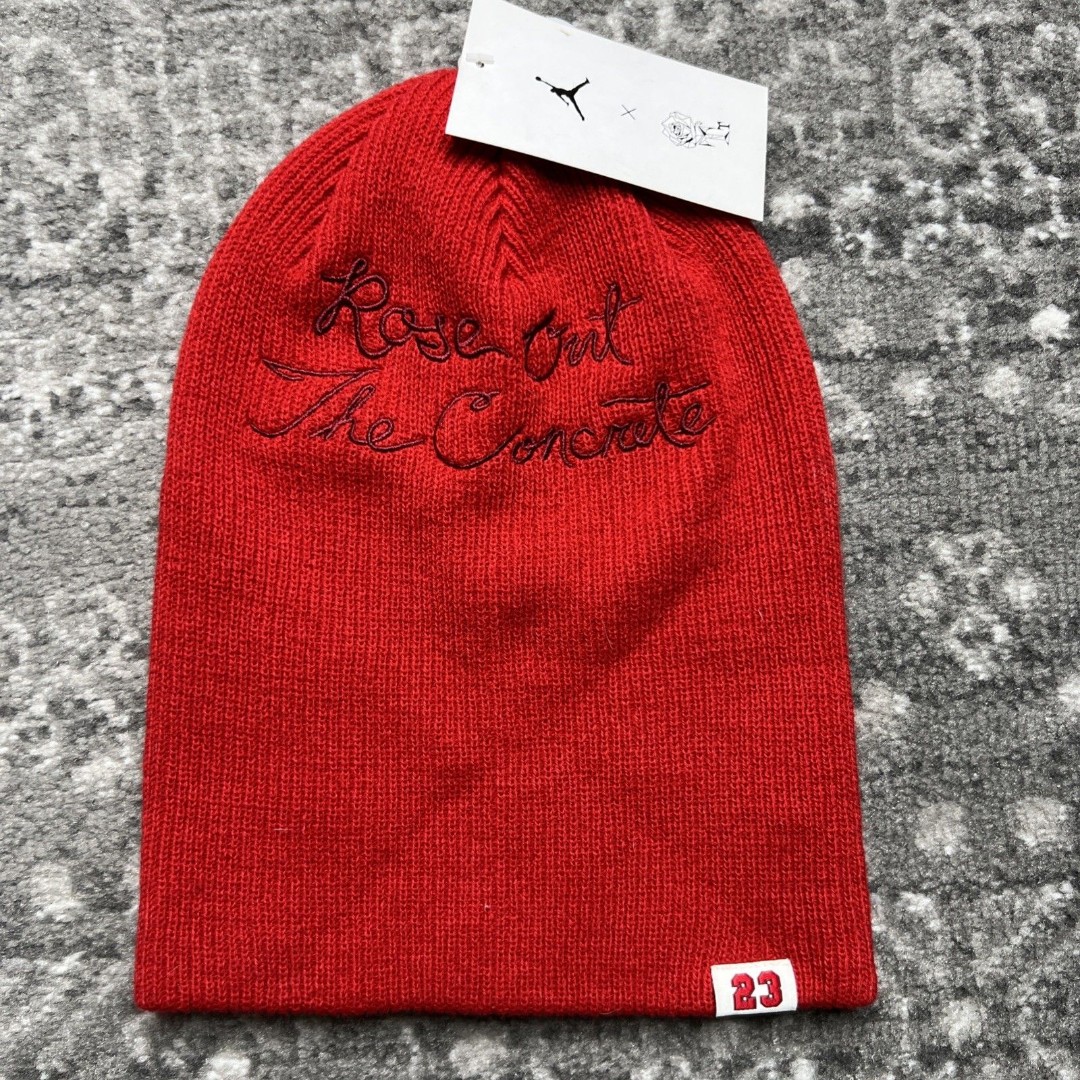 Jordan x Teyana Taylor Terra Beanie 23 NWT Red Rose Out The Concrete Exclusive