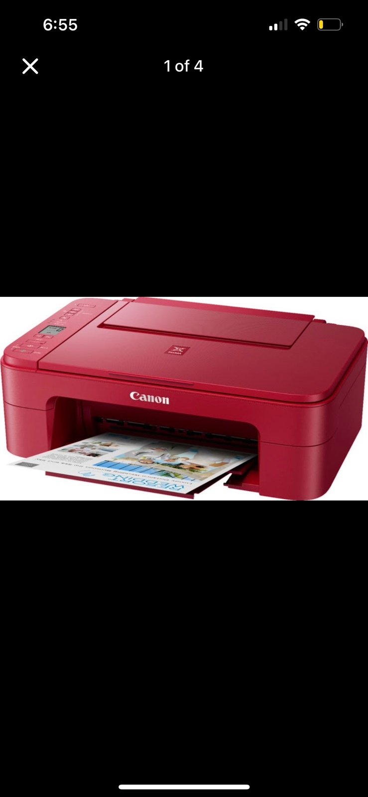 Canon - PIXMA TS3320 Wireless All-In-One Inkjet Printer - Red