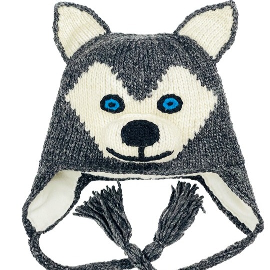 Gray Husky Knit Hat