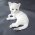 EC Vintage Bing and Grondahl Reclining White Cat Fine Porcelain Figurine #2504
