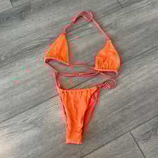 Slate swim wear orange bikini set