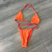 Slate swim wear orange bikini set