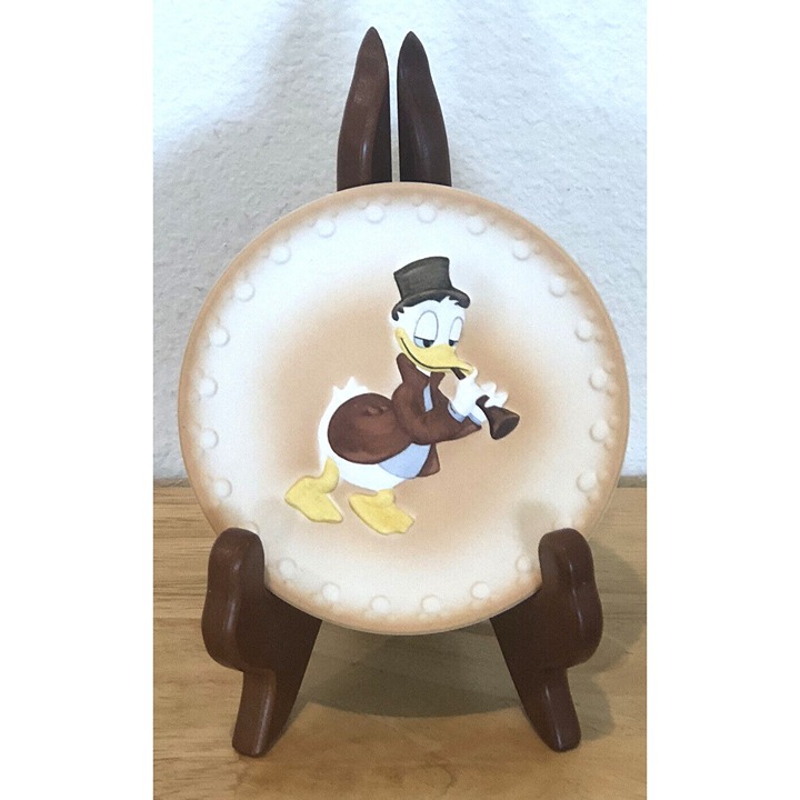 DISNEY GOEBEL SIGNED DONALD SERENADE DONALD DUCK PLATE SIGNED CHRISTIAN GOEBEL