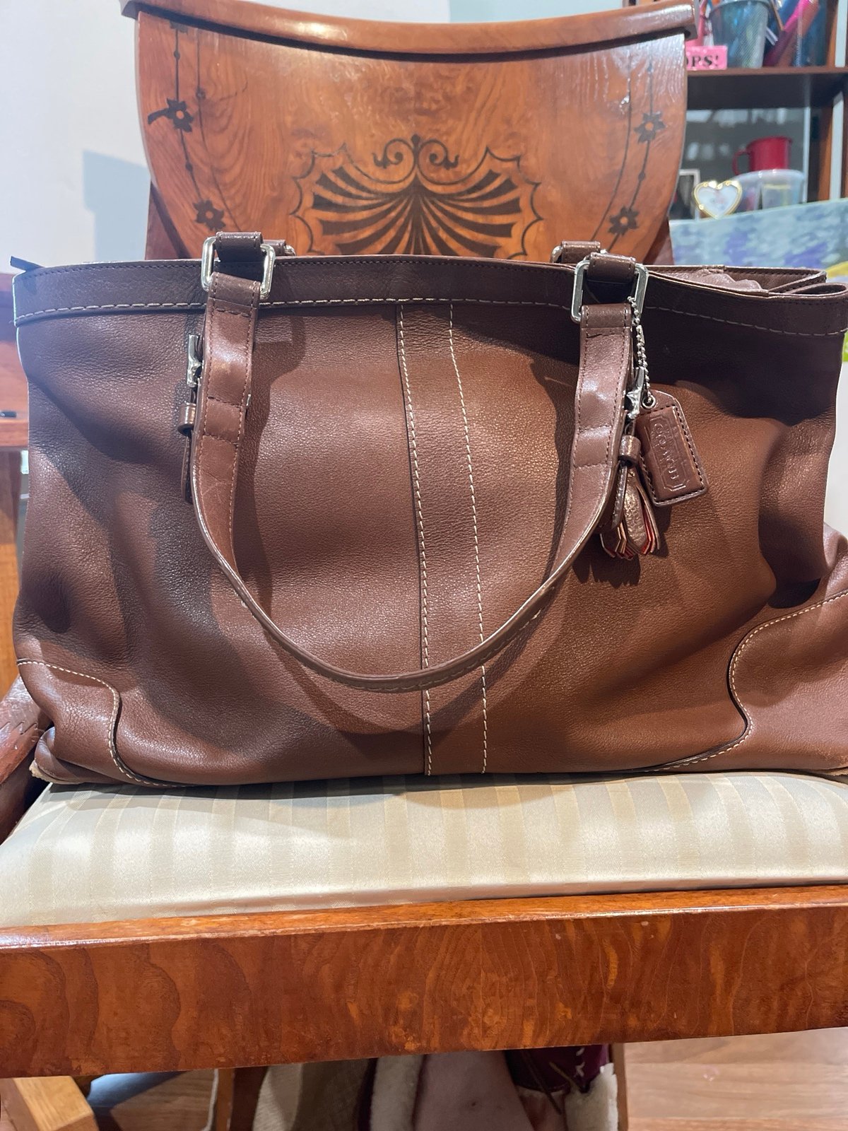 Coach Smooth Leather Satchel