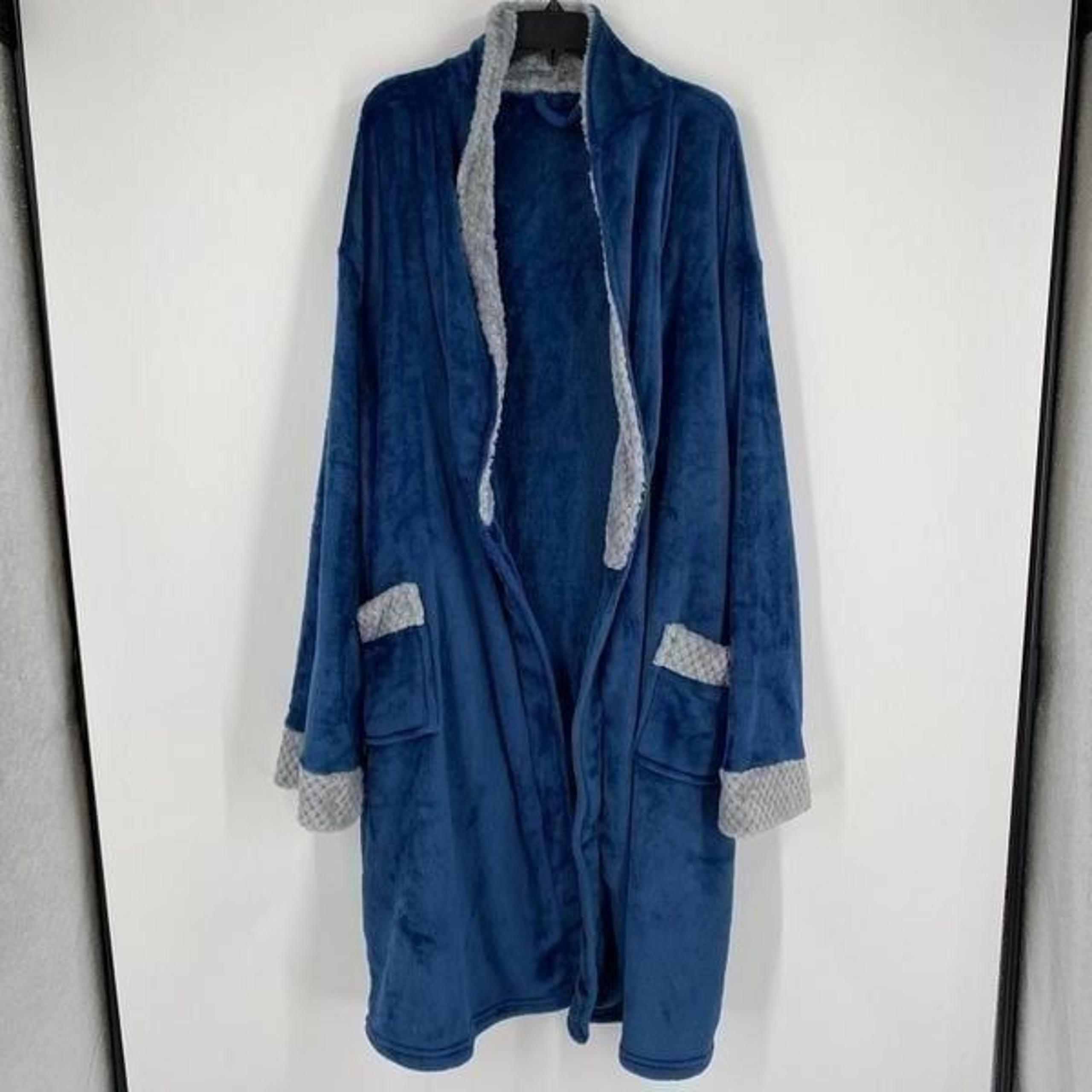 Serenity Home Women’s Sherpa Cozy Blue Morning Robe OS