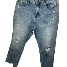 Judy Blue Cropped Bootcut Jeans 16w Style Jb88518 Distressed