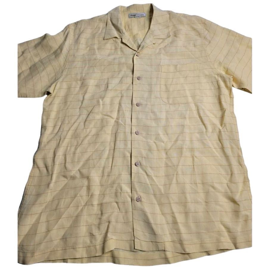 2921 Tommy Bahama 100% Linen SS Button Down Men's Large