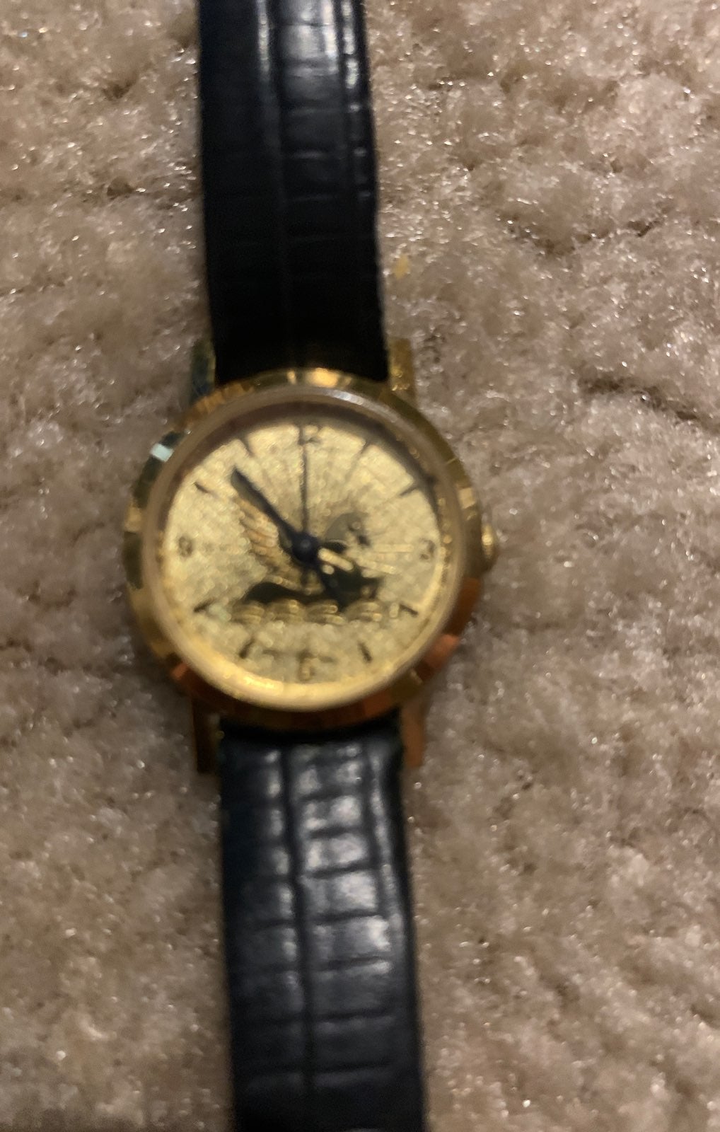 Vintage Wittnaur Watch Gold Pegasus