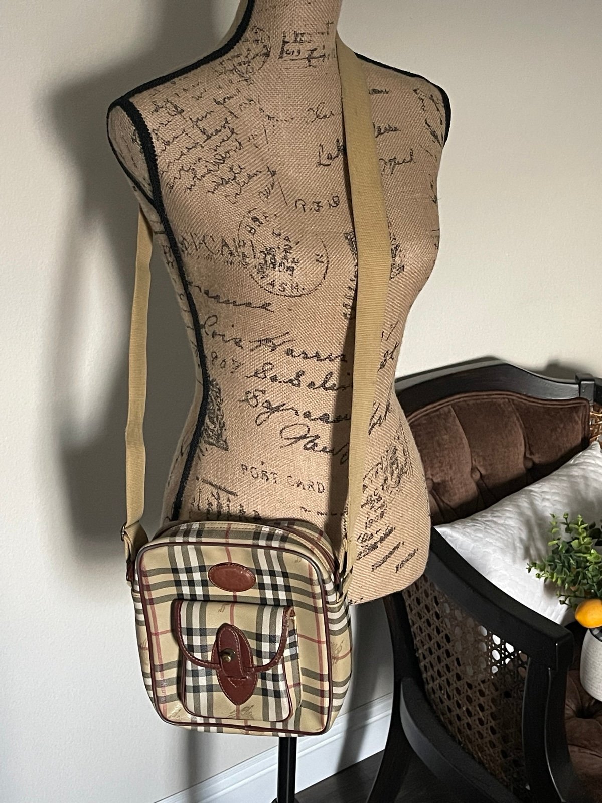 Vintage Burberry’s Nova Plaid Crossbody Bag