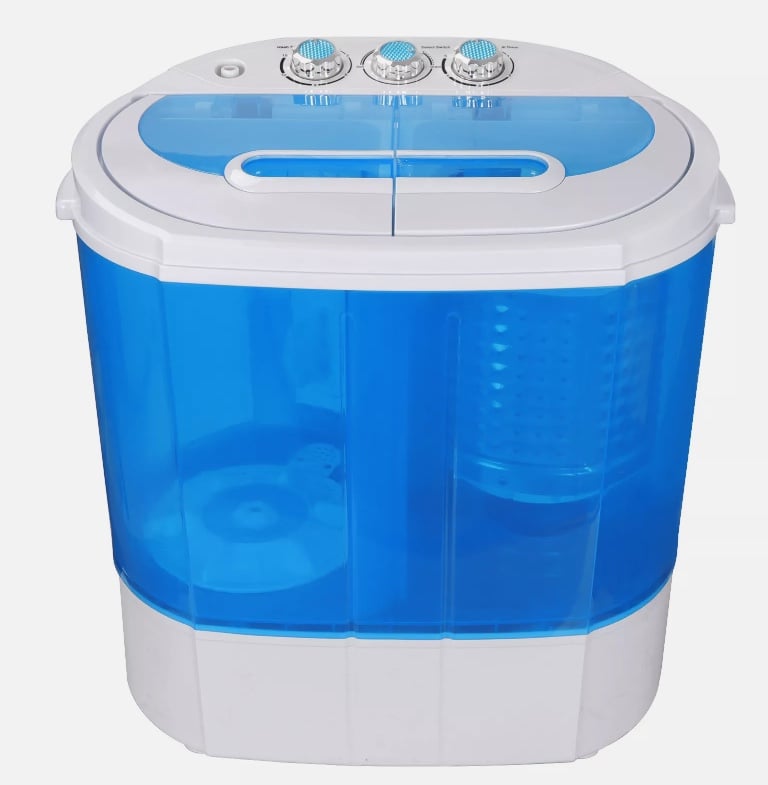 Compact lightweight Portable Washing Machine 10lbs Washer w/ Spin Cycle Dryer