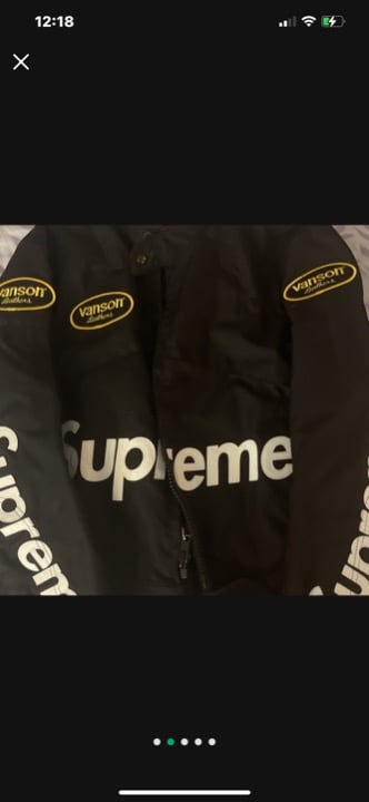 Supreme Vanson motorcycle jacket