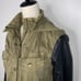 Talula Aritzia oversized faux leather sleeve utility jacket size XXXS greenblack