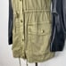 Talula Aritzia oversized faux leather sleeve utility jacket size XXXS greenblack
