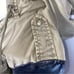 Talula Aritzia oversized faux leather sleeve utility jacket size XXXS greenblack