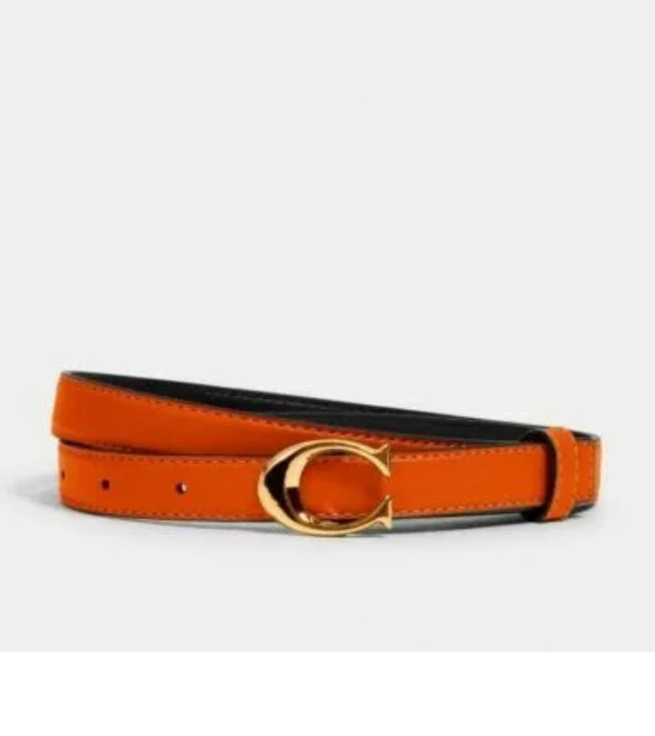 NWT Coach 18mm C Buckle Leather Belt XL