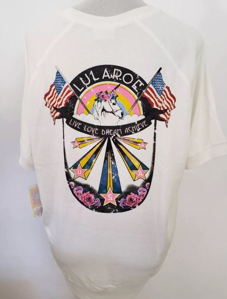 Lularoe Small Jane Unicorn Roses NWT