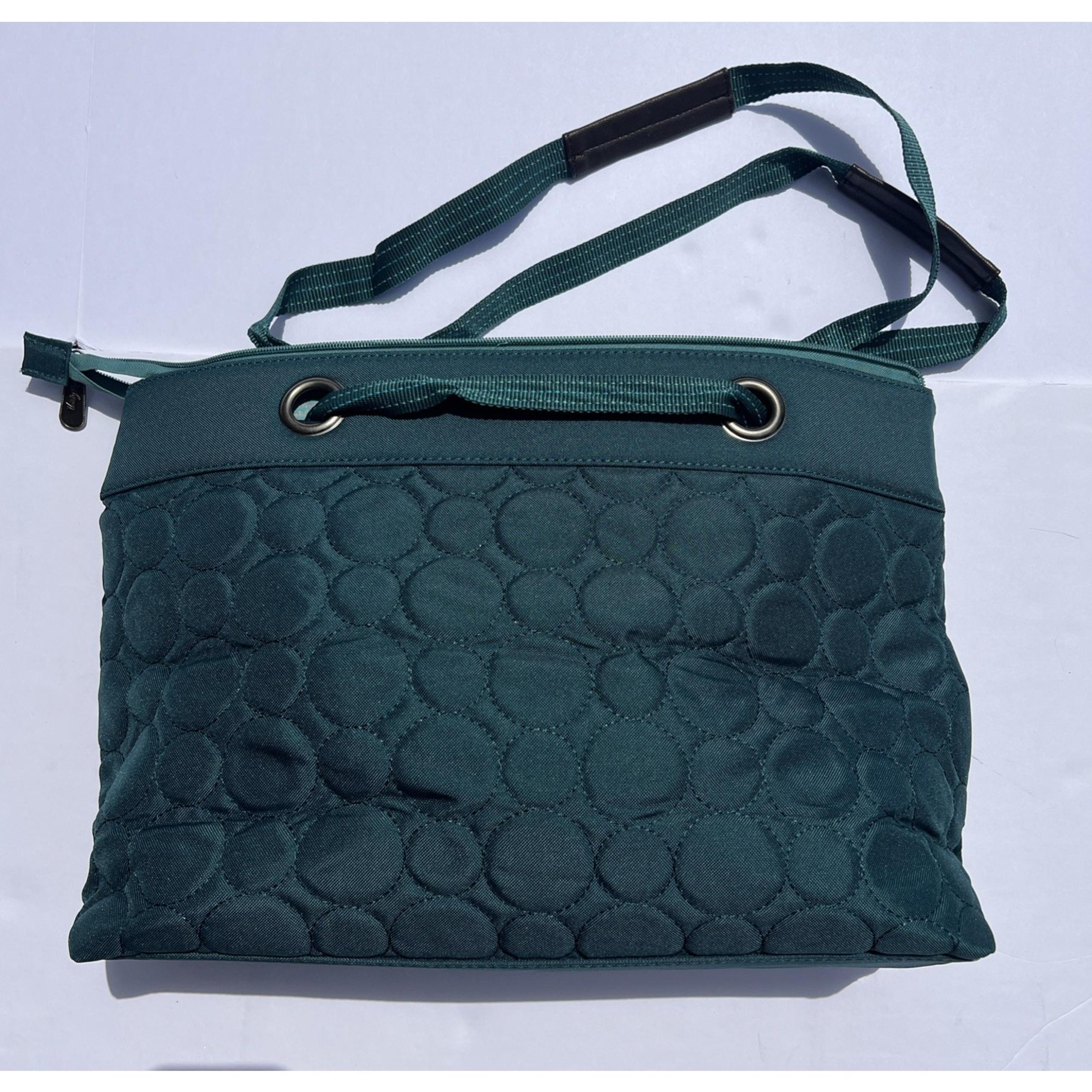 New NWT Thirty-One Vary You Versatile Bag/Purse Teal Circle Quilted Large