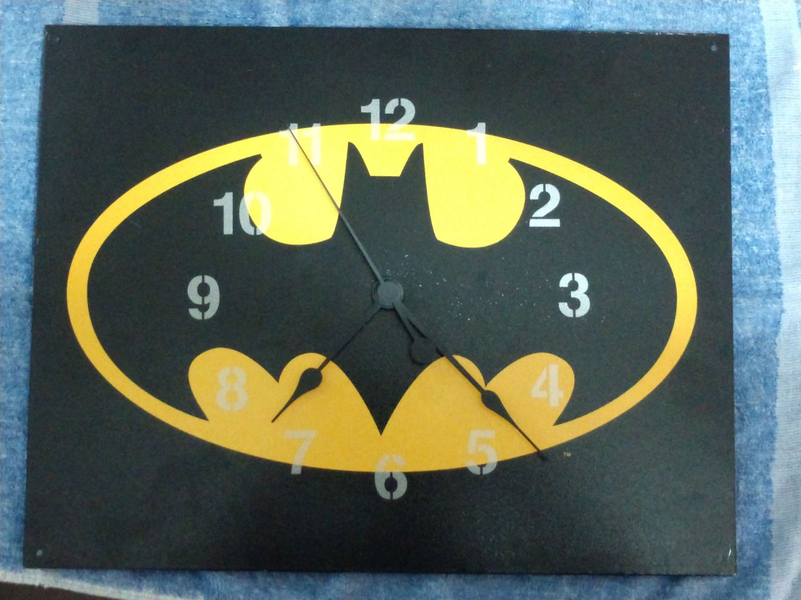 Batman Metal Sign Made into a Clock.