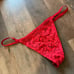 VS Vintage very sexy scandalous fishnet lace v string panty