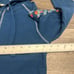 Ariat Floral Flower Stitch White Contrast Blue Womens S Full Zip Rib Knit Hoodie