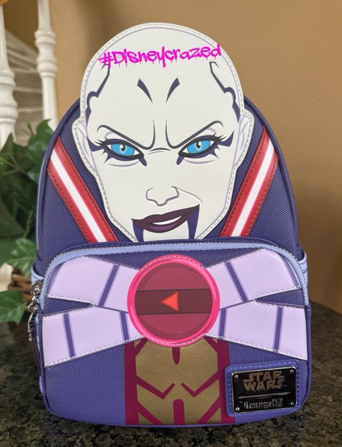 Loungefly Star Wars NYCC Exclusive Asajj Ventress Cosplay Mini Backpack