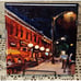 Trivet Wall Plaque Tabletop Decor Abstract Art Nightlife Street Scene 8 x 8