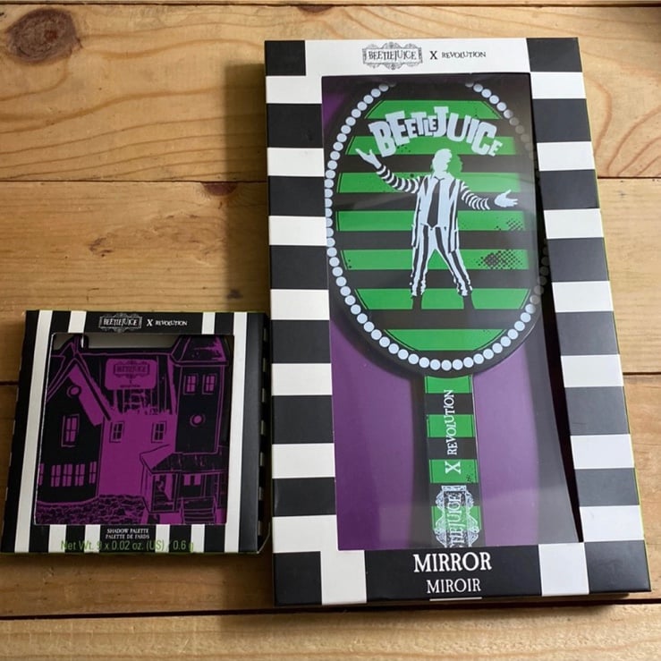 Beetlejuice x Revolution duo Mirror and palette discontinued new in box