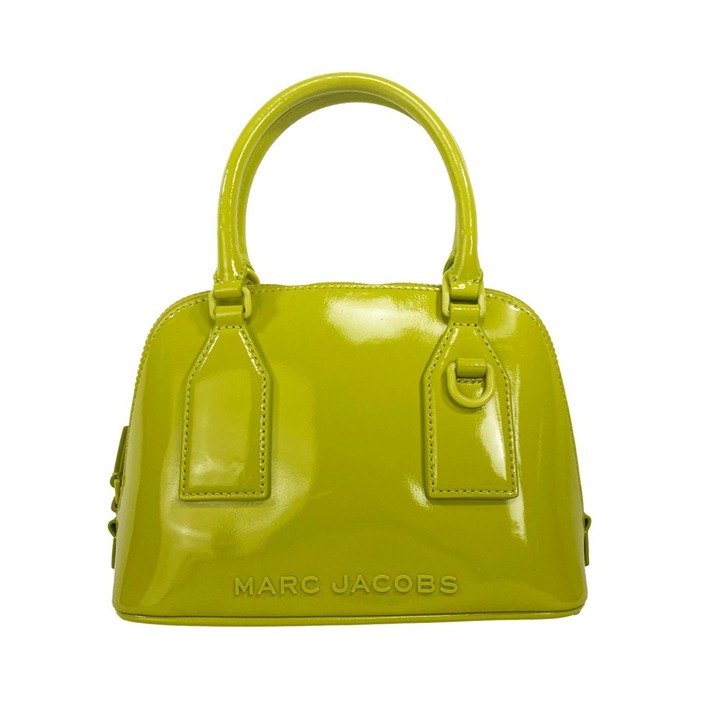 NEW Marc Jacobs Bag Small Citronelle Patent Leather Dome Satchel Crossbody NWT