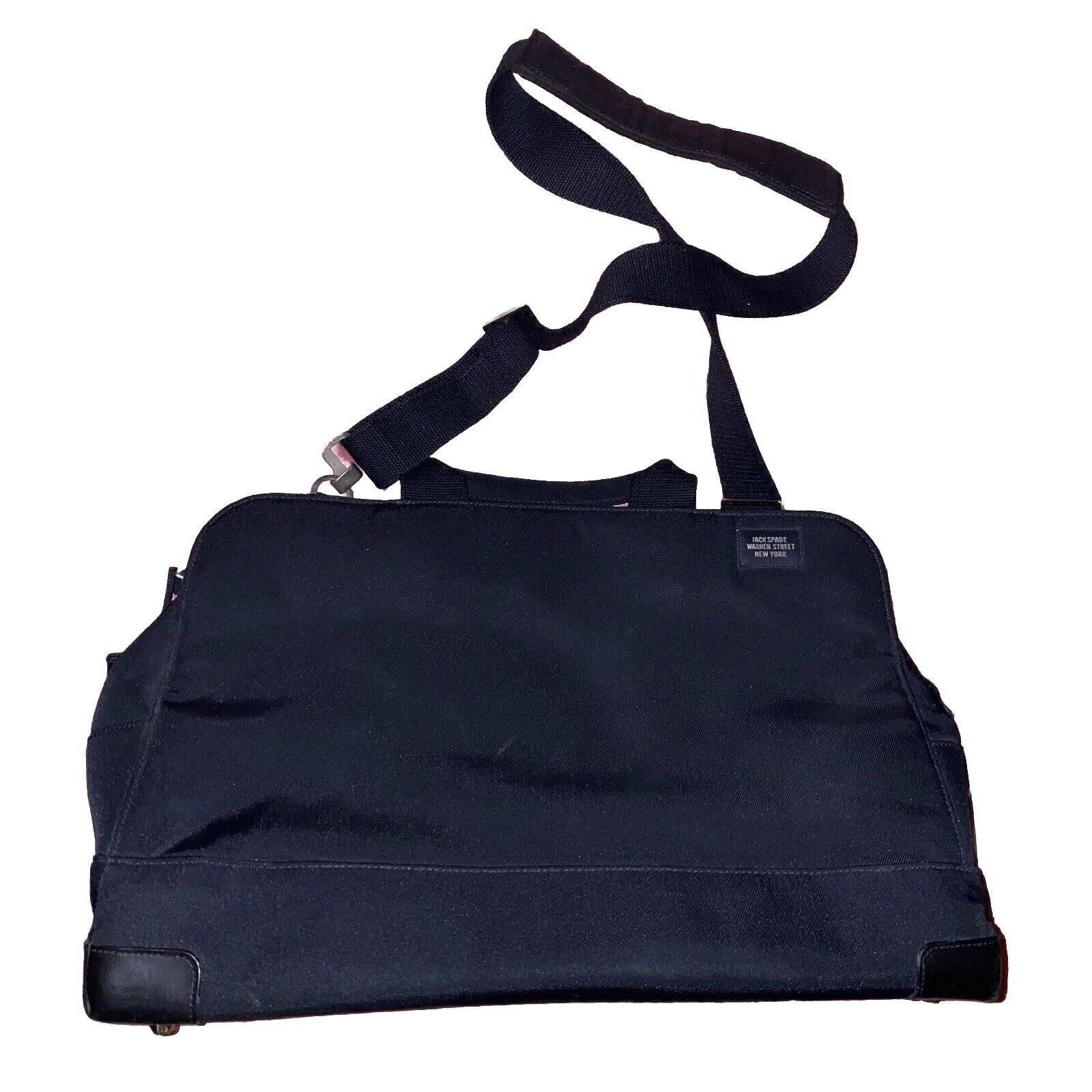 Jack Spade Nylon Duffle Black Weekender Travel Bag