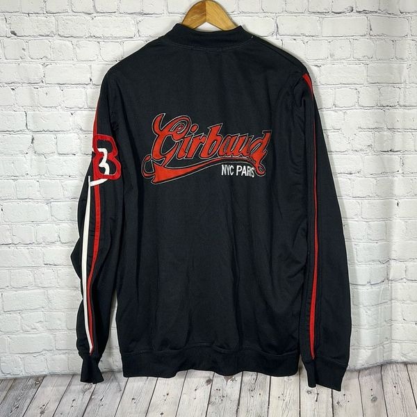 ジャケット Marithe + Francois Girbaud REGULAR LOGO TRACK JACKET black Marithe Francois Girbaud Track Jacket Mens 2XL Full Zip