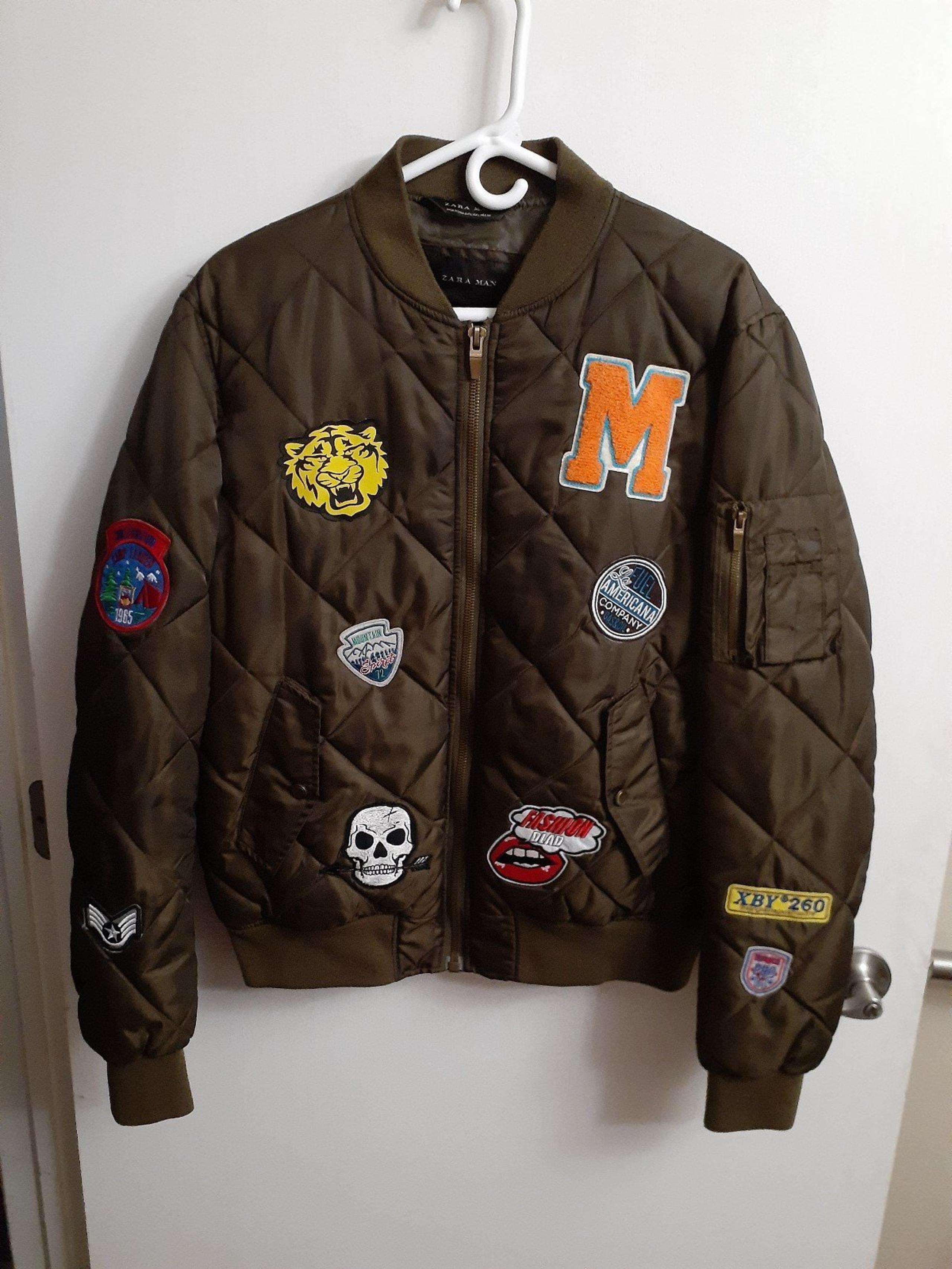 Zara Man Brand Bomber Style Jacket