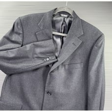 J Press Blazer Mens 41 Charcoal Sport Coat Jacket Made in USA Wool Classy Work
