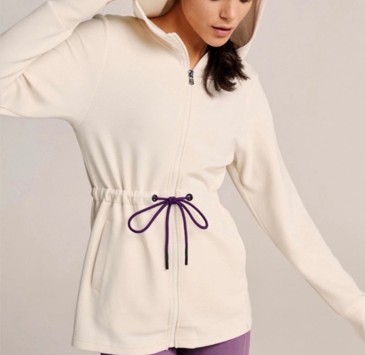 Varley Colby Hoodie in Ivory