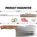 Meat Cleaver, Multi-Purpose Dual Edges Butcher Knife, Heavy Duty Chopper Knife