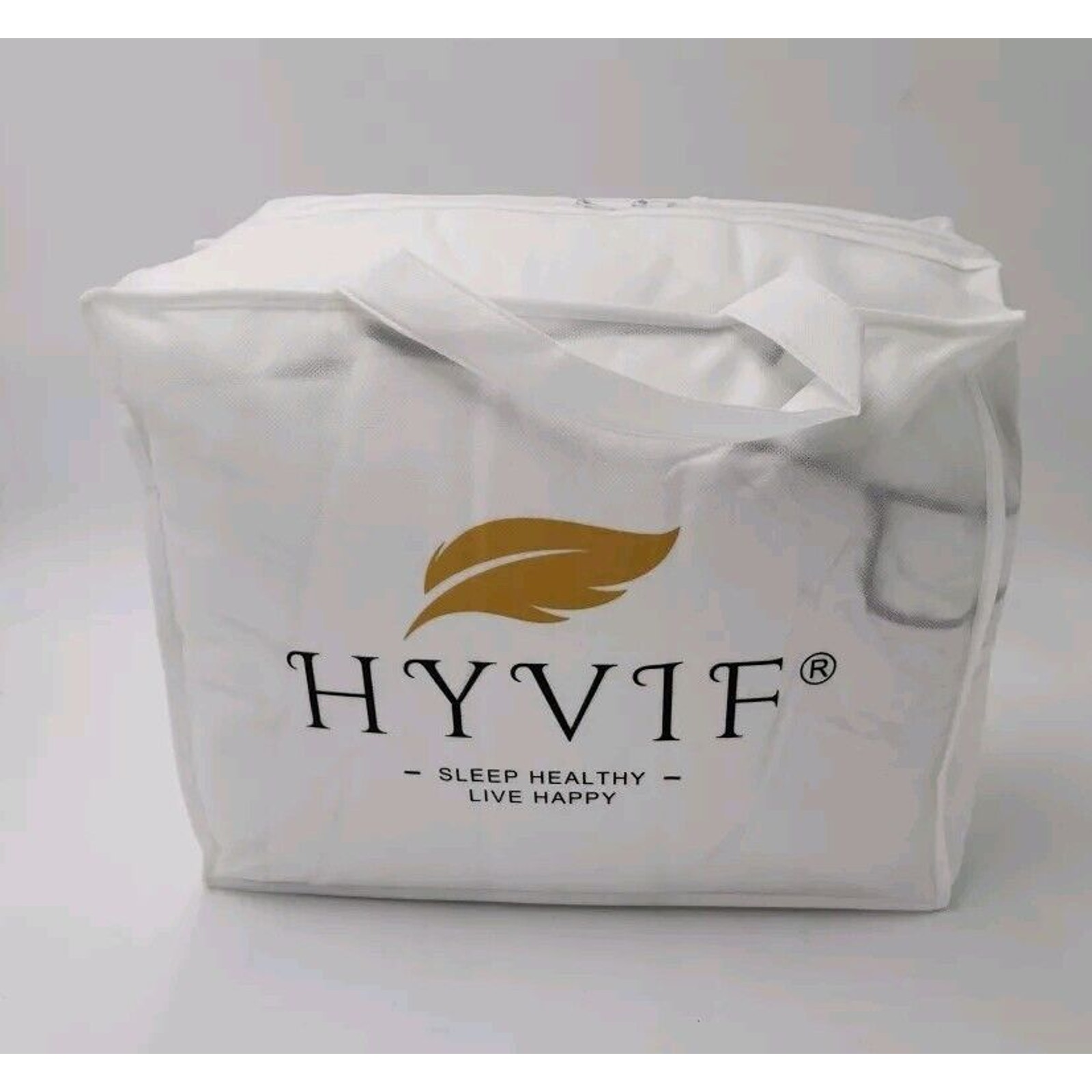 HYVIF Hungarian Goose Down Comforter White Oversized King Luxury 98 x 120
