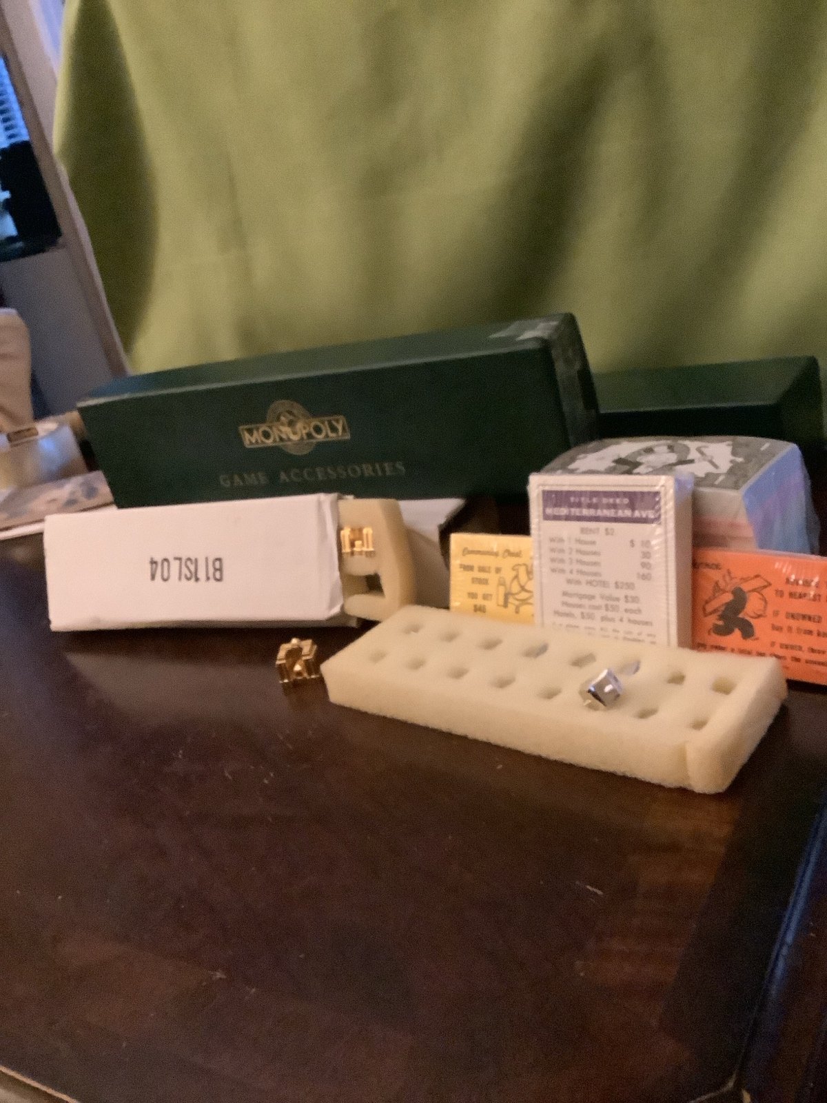 Deluxe Monopoly game pieces